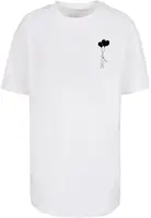 Women's T-shirt Love In The Air Oversized Boyfriend white