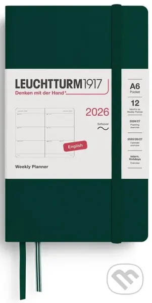 Weekly Planner 2026 Pocket (A6)  Forest Green