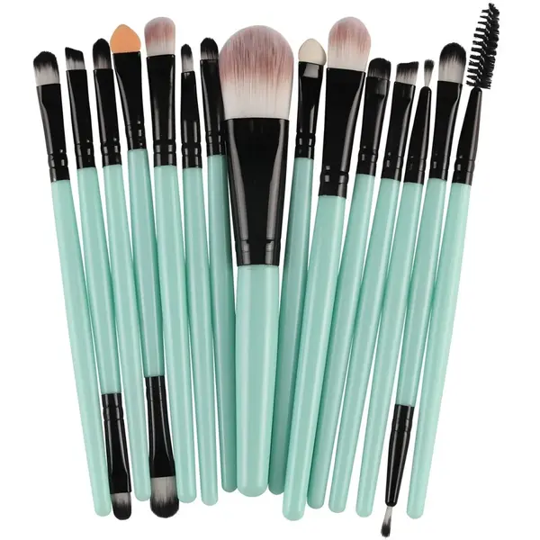 Štetce na líčenie - Tyrkysová/Čierna H4508