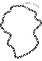Necklace with a long base chain in black