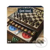 Dřevěná sada her 10 v 1 - hra z kategorie Domino, hlavolamy