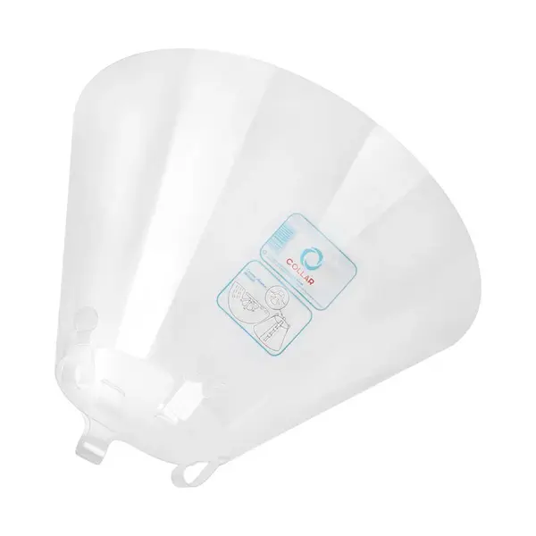 Pooperačný ochranný golier pre psa plastový, Rozmery goliera: 31-38 cm, dĺžka goliera: 15 cm