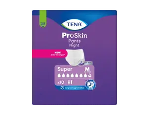 TENA PANTS NIGHT SUPER M 10KS