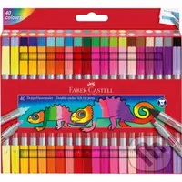 Popisovače Fibre-Tip obojstranné 40 farebné