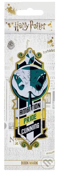Harry Potter: Záložka knižná kovová - Slizolín