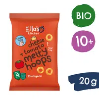 Ella's Kitchen BIO Chrumkavé krúžky so syrom a paradajkami