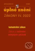 Aktualizace IV/3 - zákon o zadávání veřejných zakázek, katastrální zákon