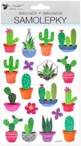 Samolepky 10434 kaktusy plastické 14 x 25 cm