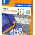 PILOT Pintor Fine Kreativní sada akrylových popisovačů 0,9-1,5mm - Street art 3 ks + šablony