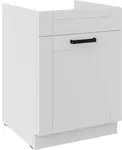 Spodní skříňka pod dřez Luna 60 ZL 1S BB - Premium Box Barva korpusu: Bílá, Barva dvířek: Bílá