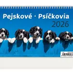 Pejskové 2026 - stolní kalendář