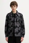 Košile PS Paul Smith pánská, černá barva, regular, s klasickým límcem, M2R-955U-T22505