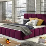 Postel Edvige - dřevěný rám Rozměr: 180 x 200 cm, látka: MatVelvet 68