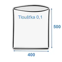 200 ks - Ploché vrecko 400x500/0,1 polyetylén, spodný zvar