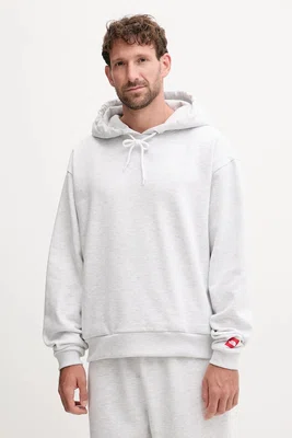 Mikina The North Face Redbox pánská, šedá barva, s kapucí, hladká, NF0A8EFZE041
