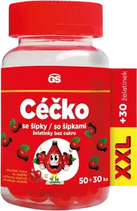 GS CÉČKO se šípky, želatinky bez cukru 80 ks