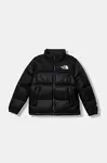 Dětská péřová bunda The North Face TEEN 1996 RETRO NUPTSE JACKET černá barva, NF0A8A4CGOG1