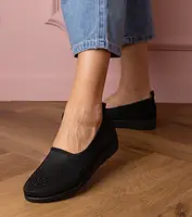 Gemre Black women's sneakers with rhinestones Luizet