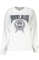 TOMMY HILFIGER WOMEN'S WHITE SWEATSHIRT WITHOUT ZIP