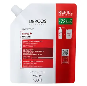 VICHY DERCOS Energy+ Šampón - náhradní náplň 400ml