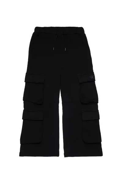 Kalhoty Diesel PASDIR TROUSERS černá barva, J02411