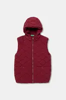 Dětská vesta United Colors of Benetton vínová barva, 2IGGCJ013