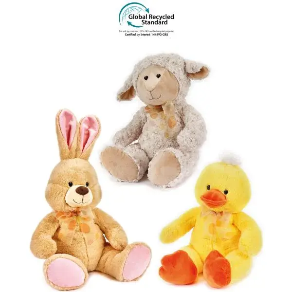 Play Eco Velký Zajíček, Kačenka, Ovečka 34cm assort