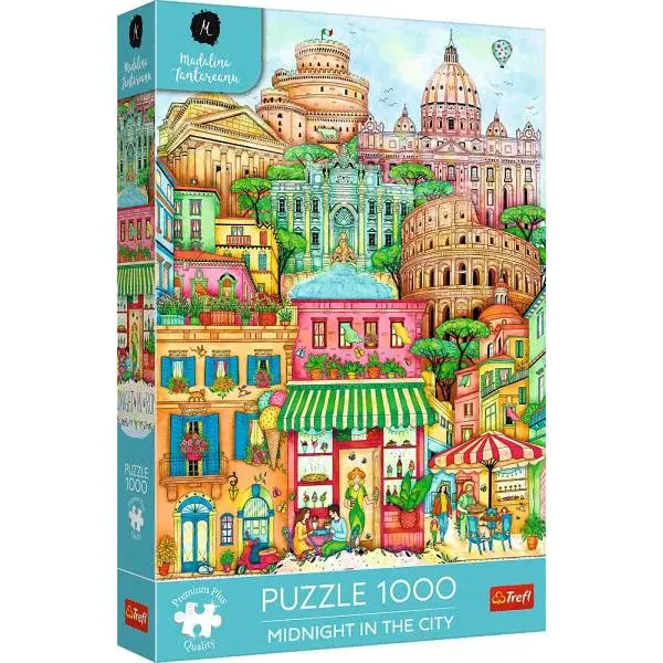Trefl Puzzle 1000 Premium Plus - Půlnoc v Římě / Madalina Tantareanu