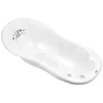 Maltex Vanička Zebra 100 cm se špuntem a protiskluzovou podložkou - white