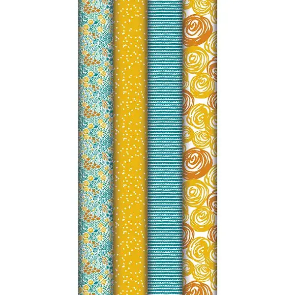 Dárkový balicí papír Rosalie - 2 x 0,7 m, mix motivů