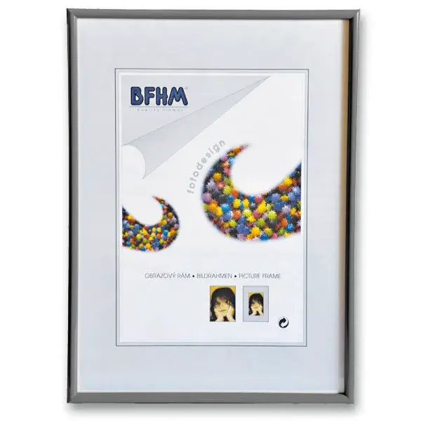 Obrazový rám BFHM - plastový rám A4 - stříbrný