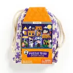 Mudpuppy Puzzle Strašidelný dům v látkovém sáčku 36 dílků