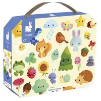 Janod Puzzle v kufříku Příroda 20 ks