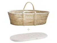 AHOJBABY Mojžíšův košík pro miminko Corn Natural + matrace basic