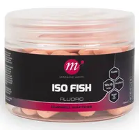 Mainline vyvážené boilie fluoro dumbell wafters iso fish 150 ml 12x15 mm - pink