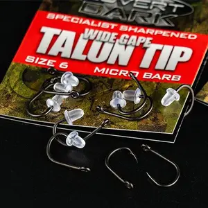 Gardner háčky specialist hand sharpened covert dark wide gape talon tip 10 ks - velikost 6