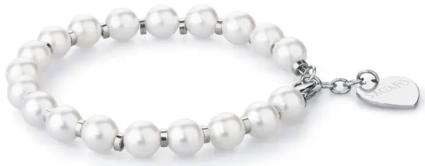 S'Agapõ Náramek s perličkami Happy SHAC4