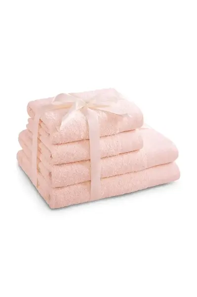 Sada ručníků home & lifestyle Amari 4-pack růžová barva