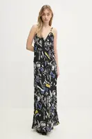 Šaty Moschino Jeans černá barva, maxi, 0464 3243