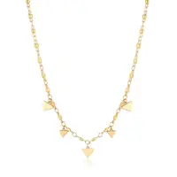 S'Agapõ Pozlacený ocelový náhrdelník s přívěsky Elysium SUM04