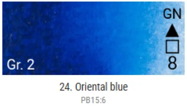 Akvarelové barvy Grand Godet – 24 Oriental Blue