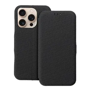 Flipové pouzdro FOLIO Side Magnet pro Apple iPhone 16 Pro, černá