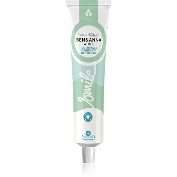 BEN&ANNA Toothpaste White prírodná zubná pasta s fluoridom 75 ml