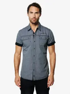 KOROSHI Košeľa  čadičová / čierna