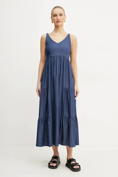 Šaty Marella Emme by Marella tmavomodrá barva, maxi, 2515221372200