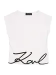 Karl Lagerfeld Tričko  čierna / biela