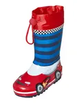 PLAYSHOES Gumáky 'Rennwagen'  modrá / červená / biela
