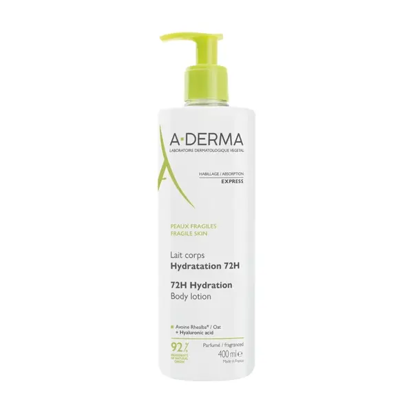 A-Derma Tělové mléko 72h hydratace 400 ml
