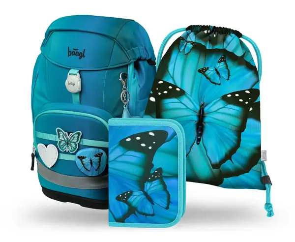 Baagl Školní set Airy Plus Butterfly