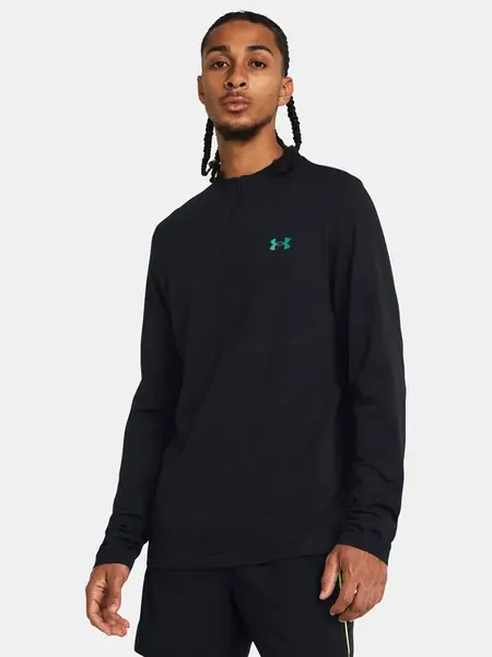 Under Armour Tričko Vanish Elite Seamless 1/4 Zp-BLK - Pánské